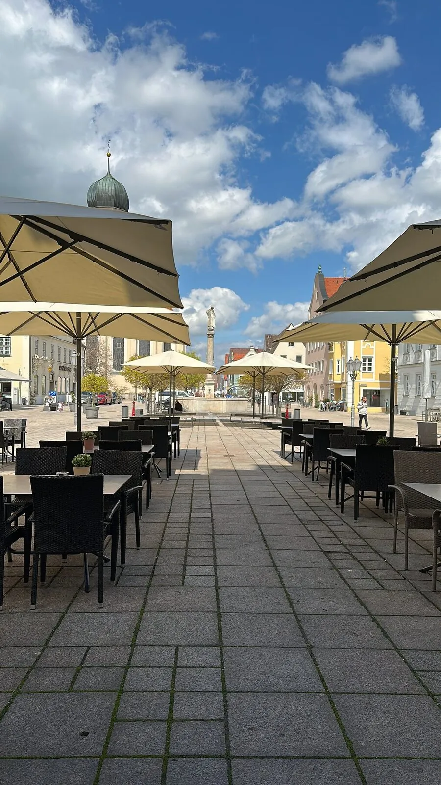 Marienplatz in der Schongauer Altstadt
